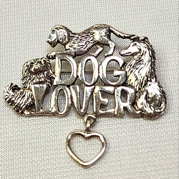 Jewelry - Sterling Silver Dog Lover Pin